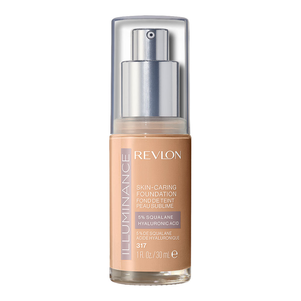 Revlon Illuminance Foundation in shade 317 TAN SAND - hydrating, skin-caring coverage