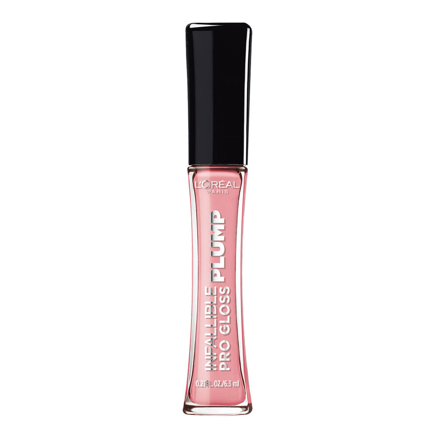 L'Oreal Gloss Plump 601 ROSY FLUSH lip gloss delivers fuller-looking lips with high-shine plump and hydrating comfort