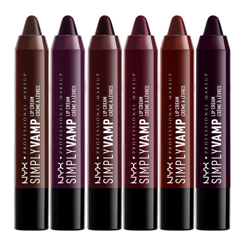 NYX Simply Vamp Lip Cream 6pack