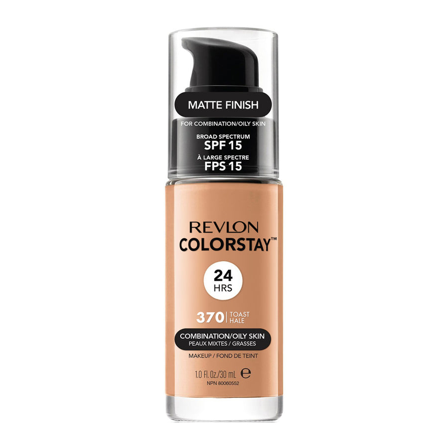 Revlon ColorStay Makeup for Combo/Oily Skin in 370 TOAST with SPF 15 and 24hr matte finish