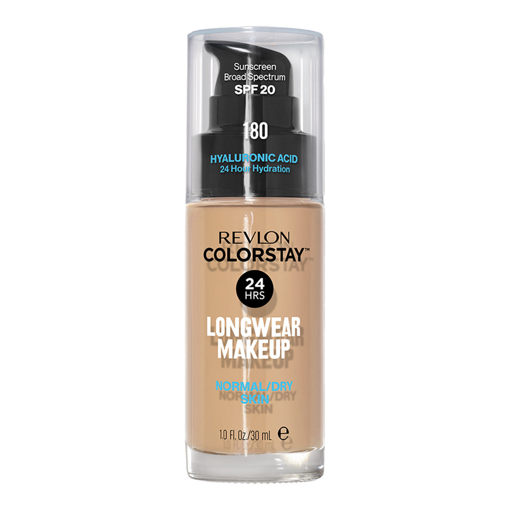 Revlon ColorStay Longwear Makeup Normal/Dry Skin SPF20 30ml in shade 180 SAND BEIGE - hydrating foundation with 24H wear
