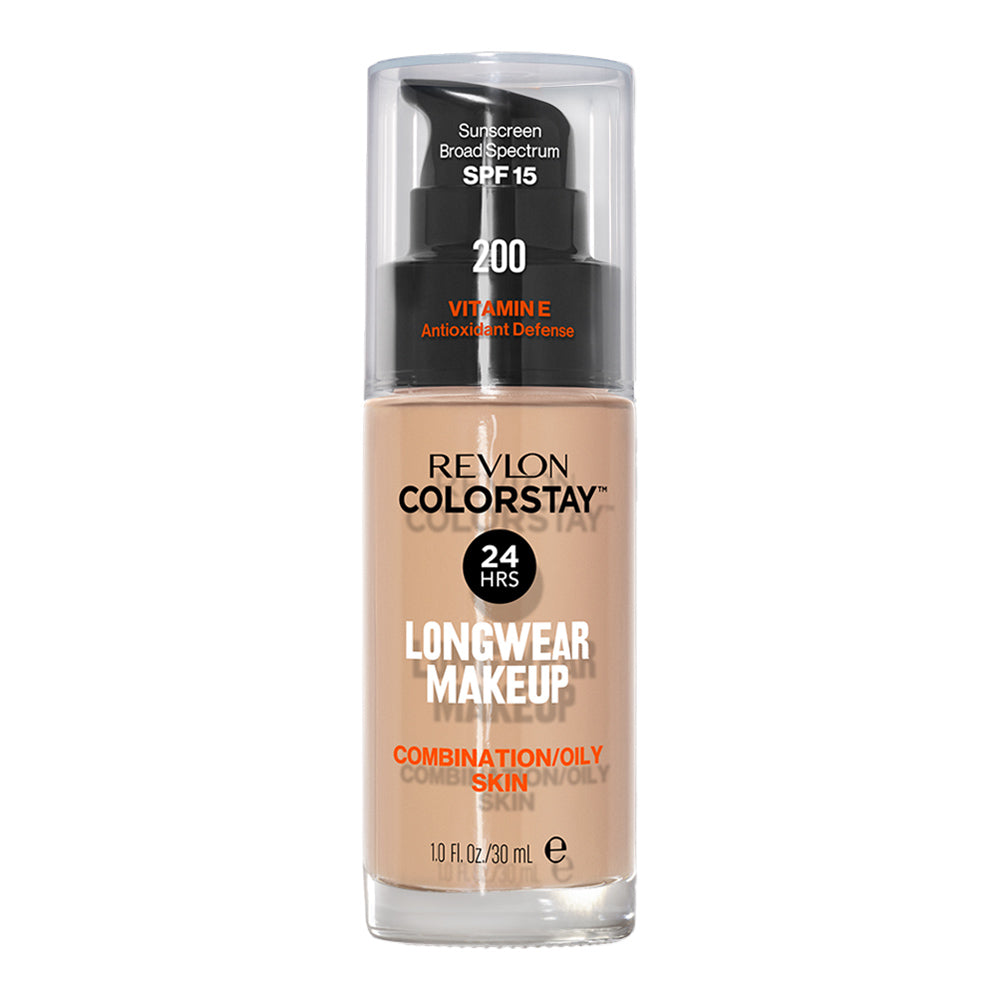Revlon ColorStay Longwear Makeup Combination/Oily SPF15 30ml in shade 200 NUDE - matte, breathable foundation for up to 24H wear
