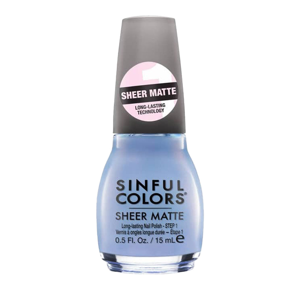SinfulColors Sheer Matte Nail Polish 15.0ml 3035 ICED PETIT FOUR