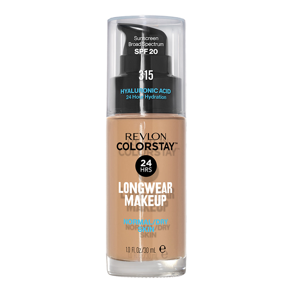 Revlon ColorStay Longwear Makeup Normal/Dry Skin SPF20 30ml in shade 315 BUTTERSCOTCH - hydrating foundation with 24H wear
