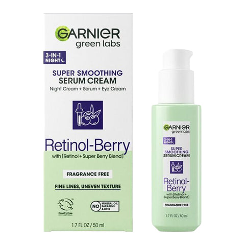 Garnier Green Labs Super Smoothing Night Serum Cream Retinol-Berry 50ml