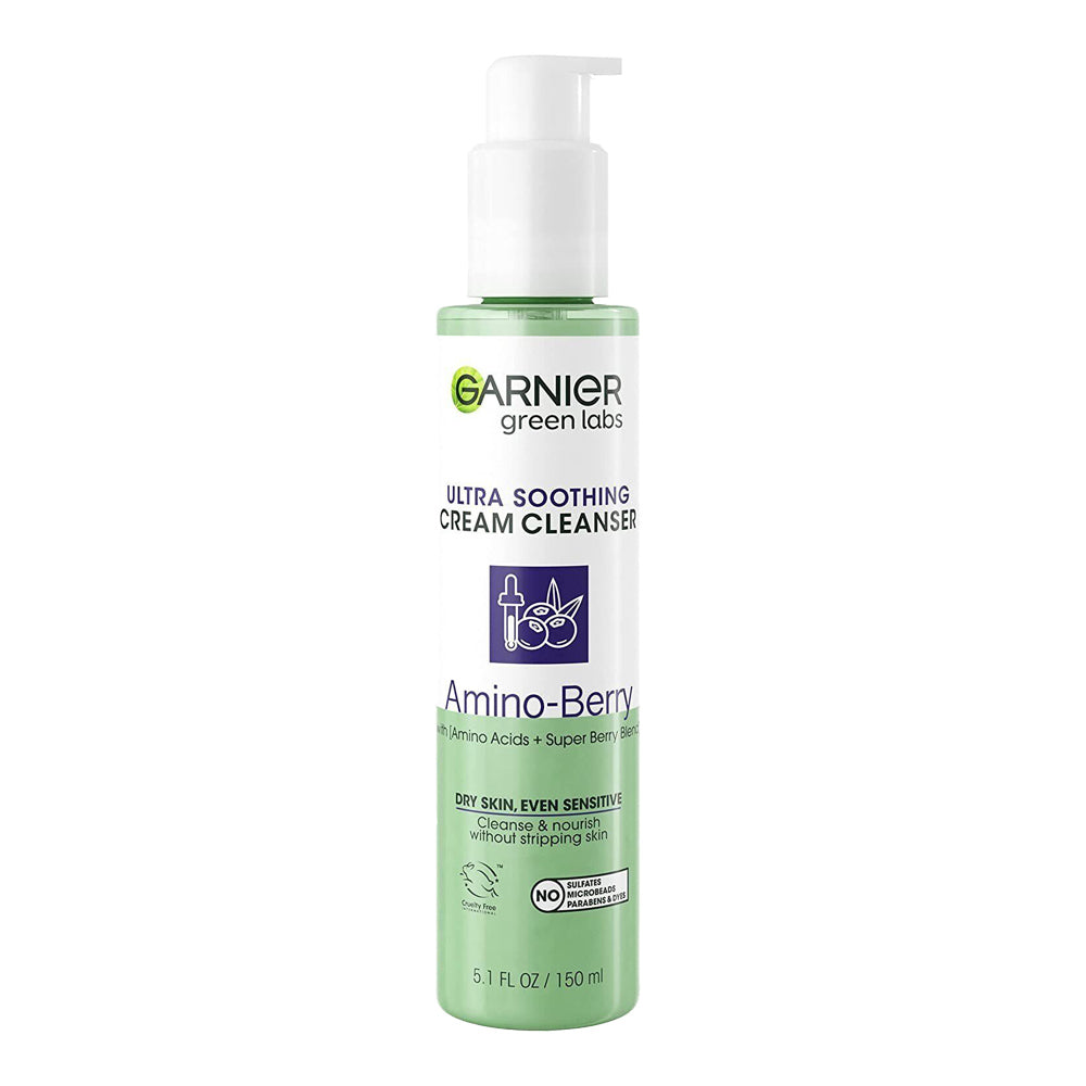 Garnier Green Labs Ultra Smoothing Cream Cleanser AMINO-BERRY 150ml