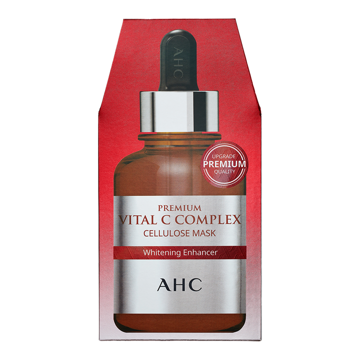 AHC Premium Vital C Complex Cellulose Mask Brightening Enhancer 27ml - 5 pack