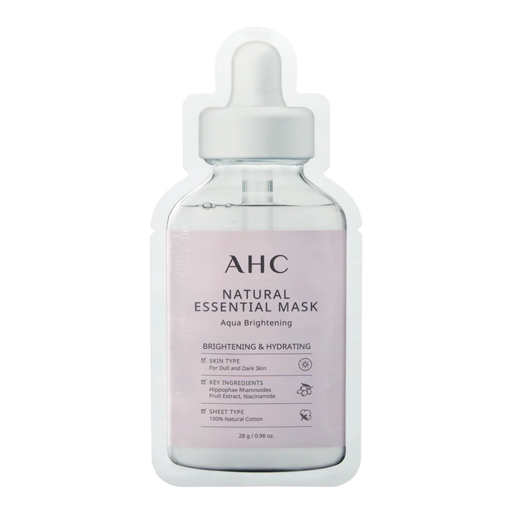 AHC Natural Essential Mask Aqua Brightening 28g - 5 pack