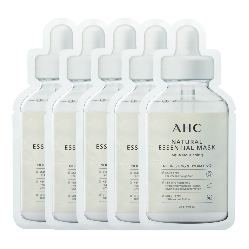 AHC Natural Essential Mask Aqua Nourishing 28g - 5 pack