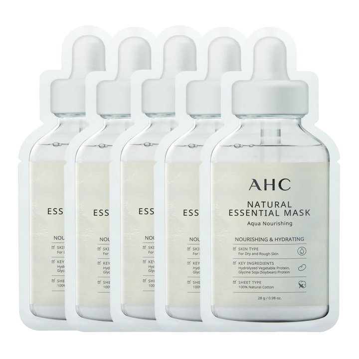 AHC Natural Essential Mask Aqua Nourishing 28g - 5 pack