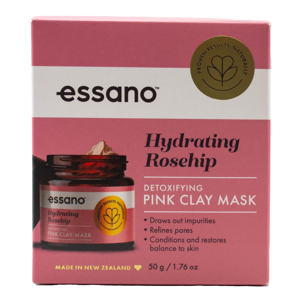 Essano Hydrating Rosehip Detoxifying Pink Clay Mask 50.0g