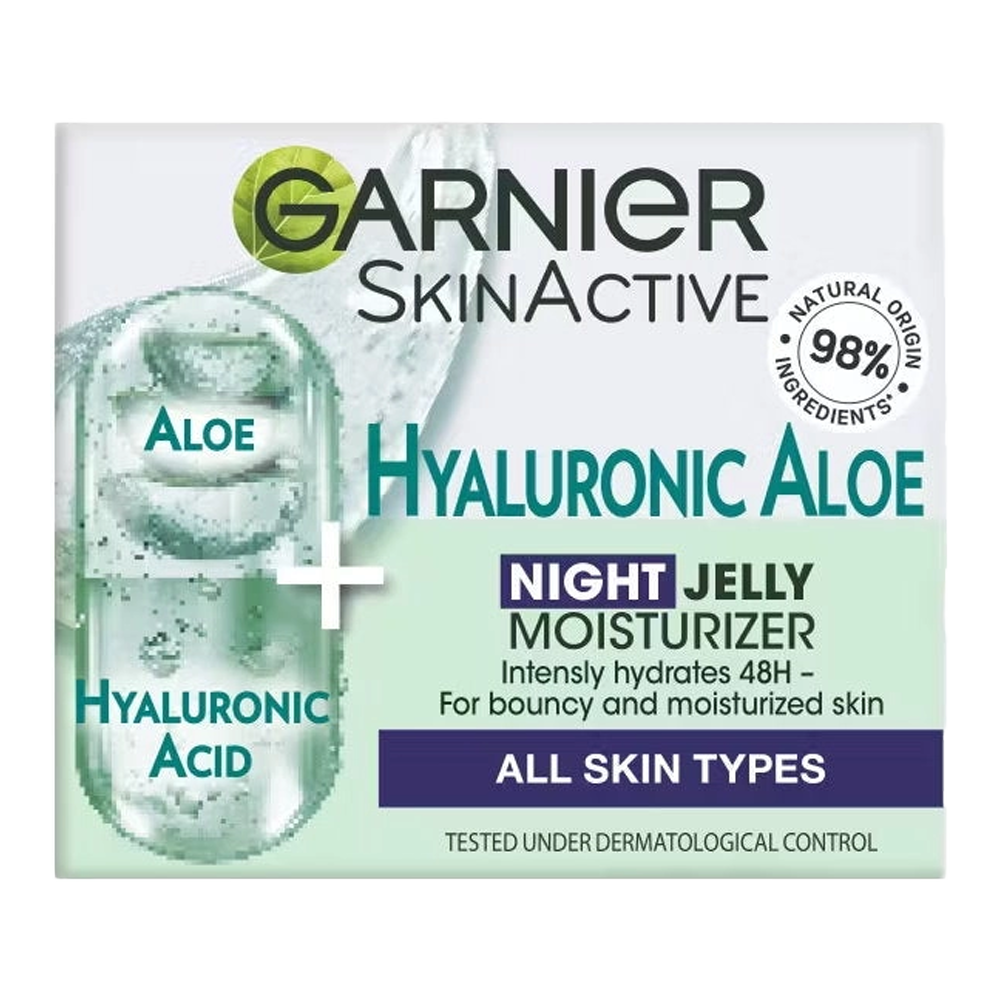 Garnier SkinActive Hyaluronic Aloe Night Jelly Moisturiser 50.0ml