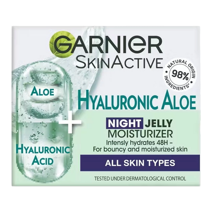 Garnier SkinActive Hyaluronic Aloe Night Jelly Moisturiser 50.0ml