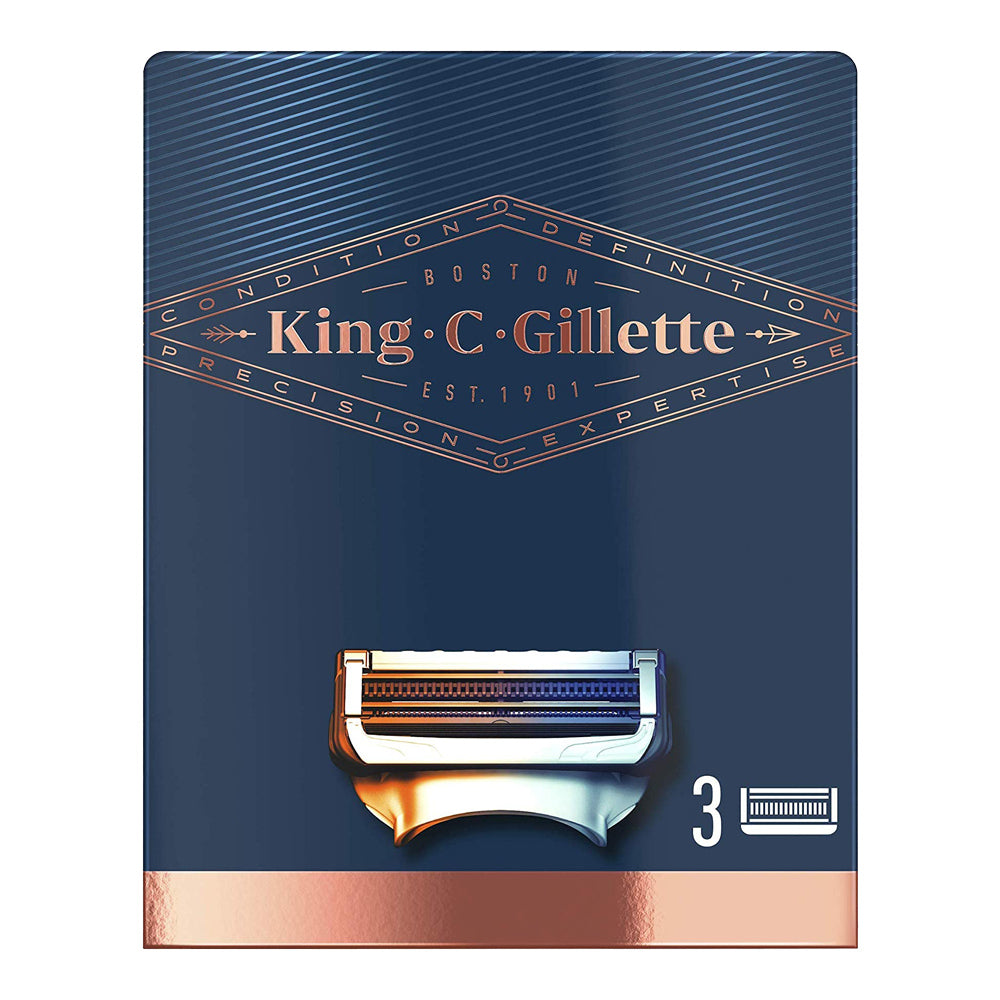 King C. Gillette Neck Razor blade refills 3 pack