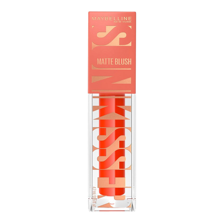 Maybelline Sunkisser Matte Blush 35 Spritzy Orange, vibrant matte tint with buildable coverage and 12HR wear – Blush Fiji