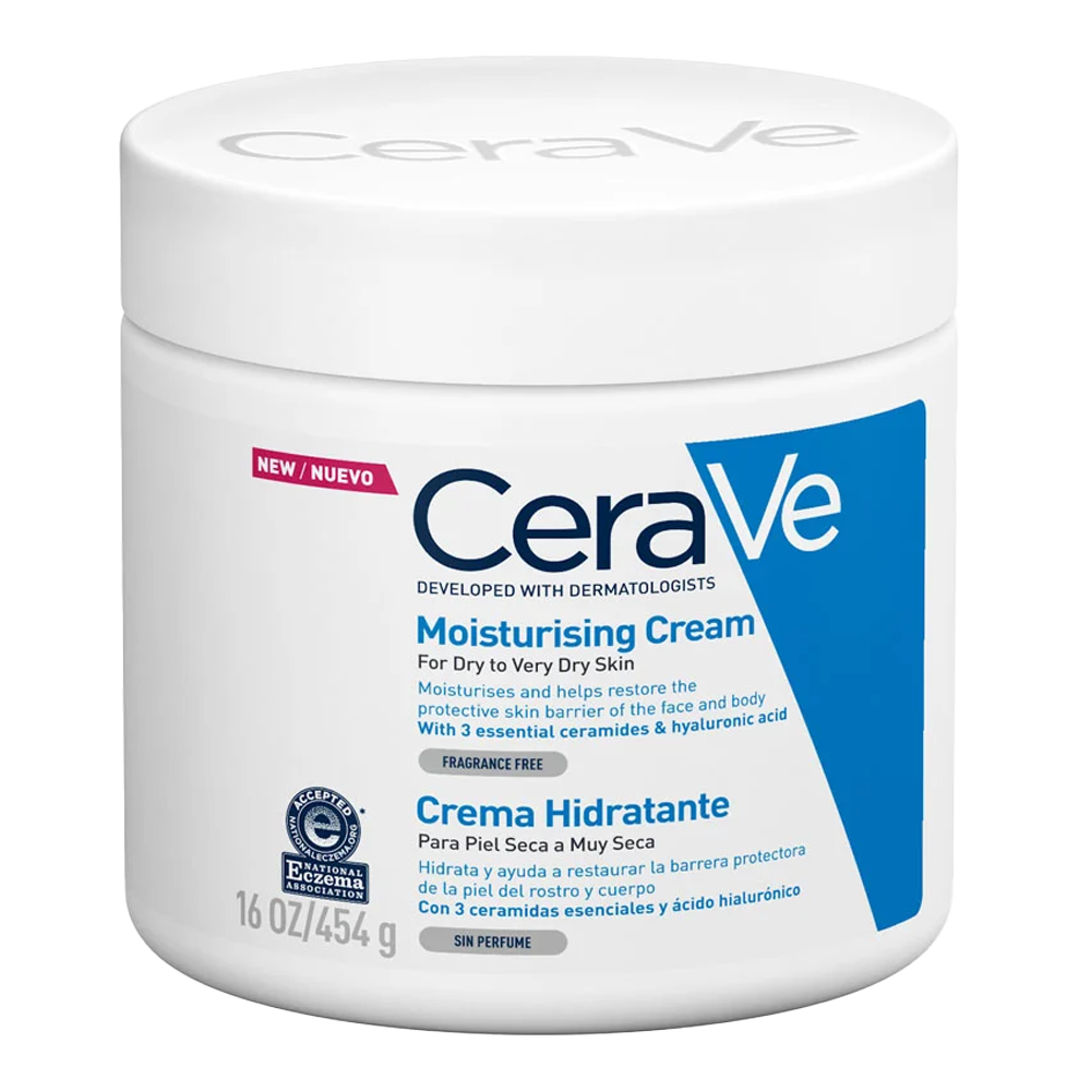 CeraVe Moisturising Cream for dry, eczema-prone skin – with ceramides, hyaluronic acid & MVE for 24HR hydration