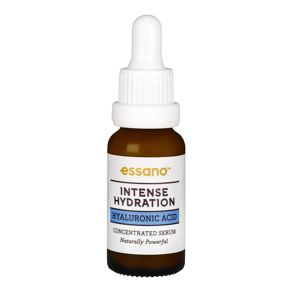 Essano Hyaluronic Acid Serum – 30ml bottle for intense hydration, enhanced skin elasticity, and a youthful glow.