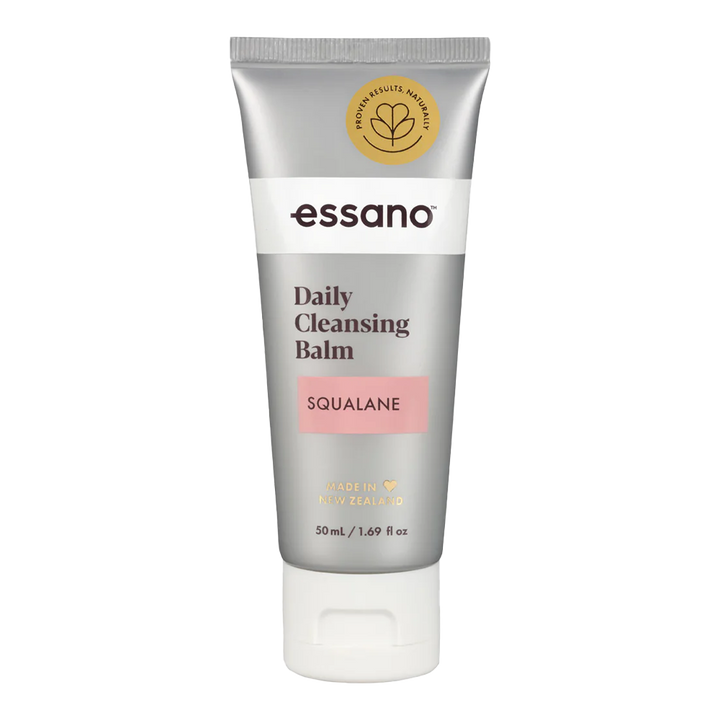 Essano Squalane Daily Cleansing Balm being applied to cleanse and hydrate the skin, leaving it smooth and moisturised