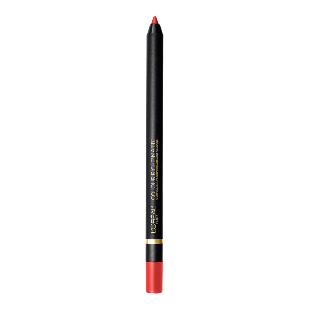 L'Oreal Colour Riche Matte Sharpenable Lip Liner 100 MATTE IN MAHATTAN, smooth matte texture for lip definition
