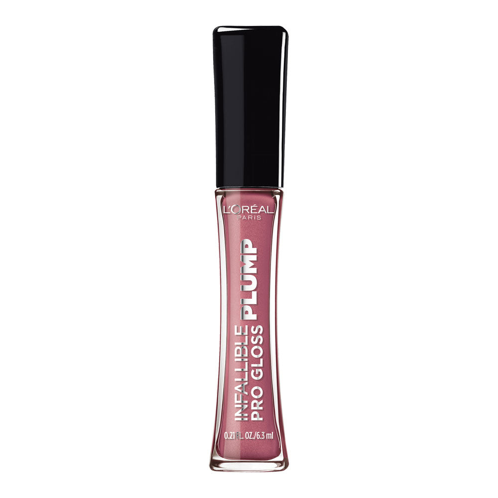 L'Oreal Gloss Plump 606 MAUVE GLOW lip gloss delivers fuller-looking lips with high-shine plump and hydrating comfort
