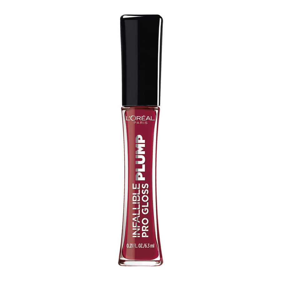 L'Oreal Gloss Plump 611 RUBY SHEEN lip gloss delivers fuller-looking lips with high-shine plump and hydrating comfort
