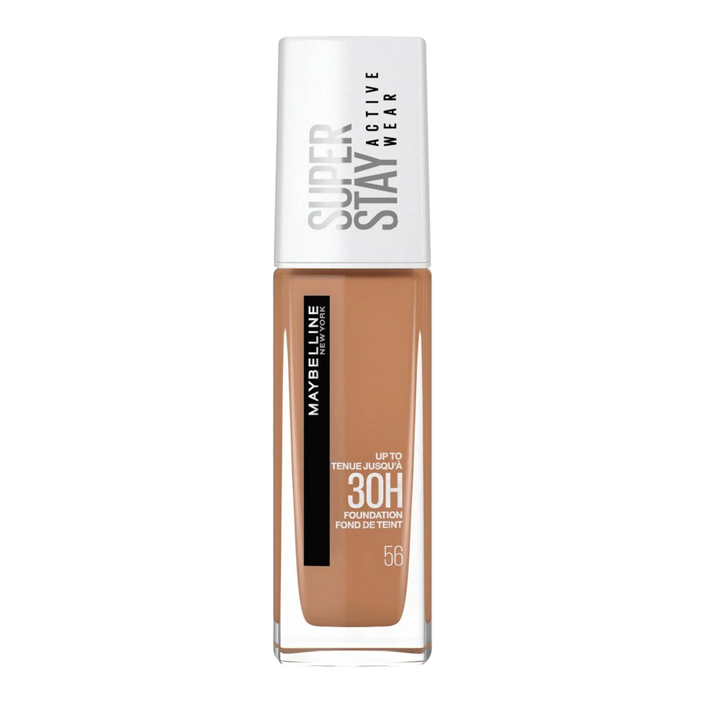 Maybelline Super Stay 30H Foundation 56 TOFFEE – full coverage, matte, oil-free and transfer-resistant makeup
