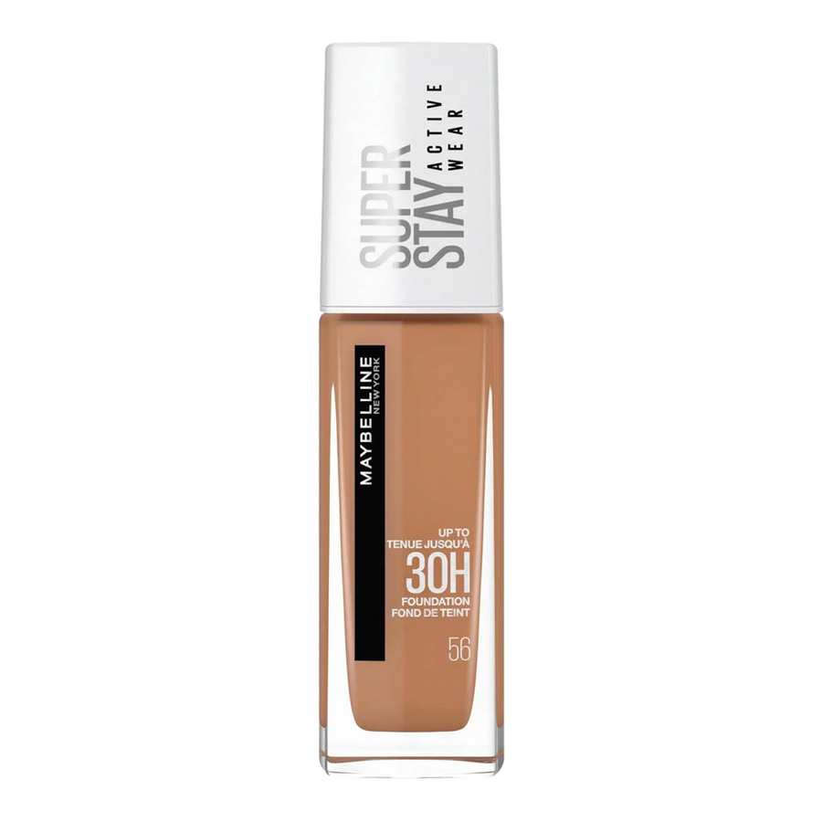 Maybelline Super Stay 30H Foundation 56 TOFFEE – full coverage, matte, oil-free and transfer-resistant makeup
