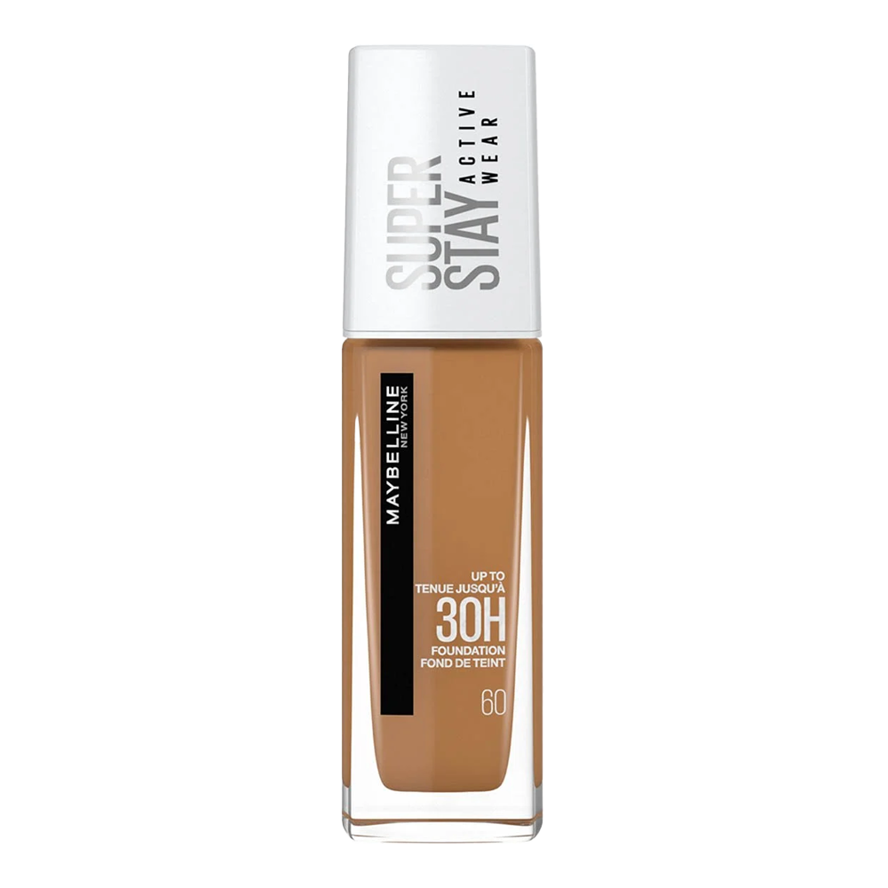 Maybelline Super Stay 30H Foundation 60 CARAMEL – full coverage, matte, oil-free and transfer-resistant makeup
