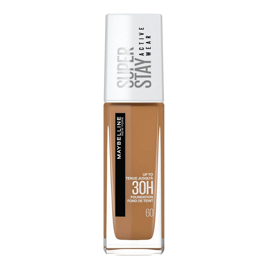 Maybelline Super Stay 30H Foundation 60 CARAMEL – full coverage, matte, oil-free and transfer-resistant makeup
