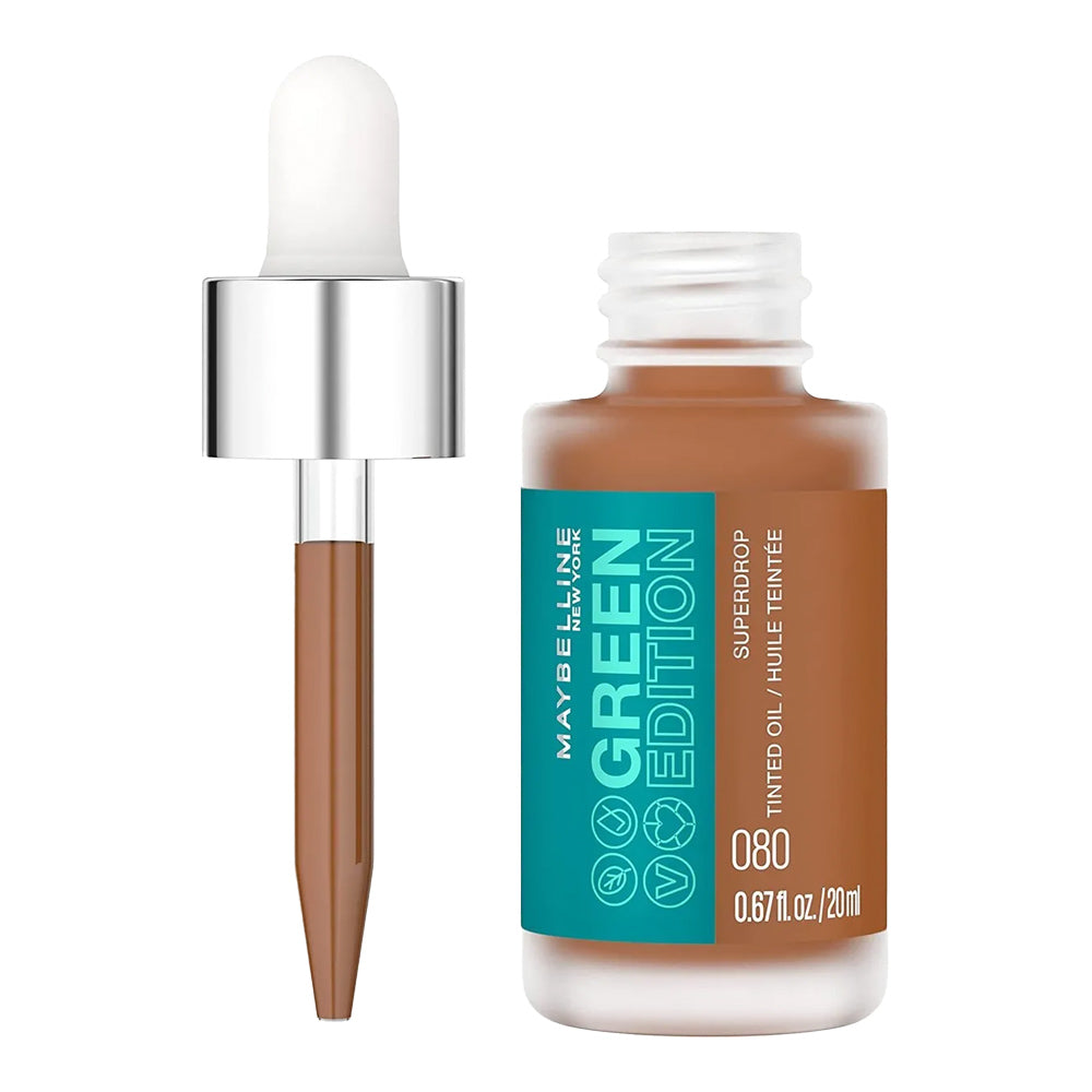 Maybelline Superdrop Tinted Oil 080 gives natural tint using jojoba oil and clean vegan formula