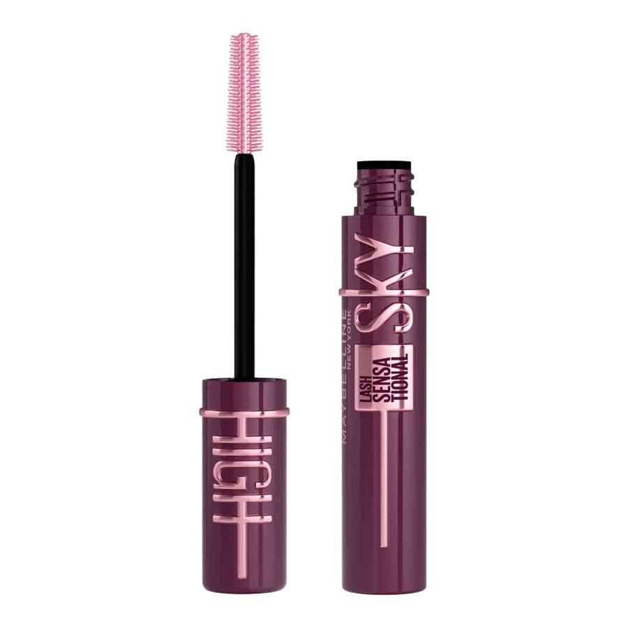 Maybelline Sky High Mascara Burgundy Haze – volumising, flexible lift, smudge-free, Flex Tower brush for dramatic lashes