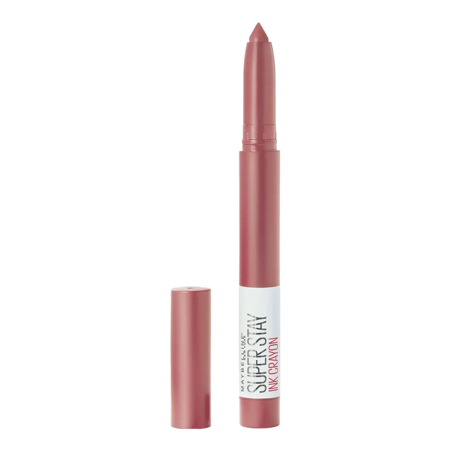 Maybelline Super Stay Ink Crayon 1.2g 15 Lead The Way – longwear matte lip crayon with smooth glide Blush Fiji