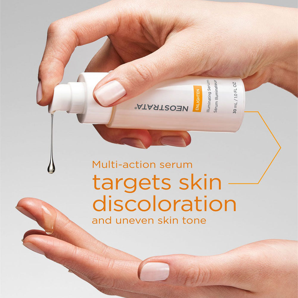 Neostrata Enlighten Illuminating Serum 30ml multi-action serum with Vitamin C and NeoGlucosamine brightening Blush Fiji