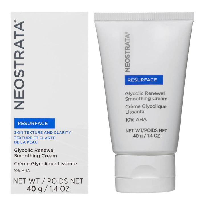 Neostrata Resurface Glycolic Renewal Smoothing Cream pack – AHA moisturiser smooths texture and restores radiance Blush Fiji
