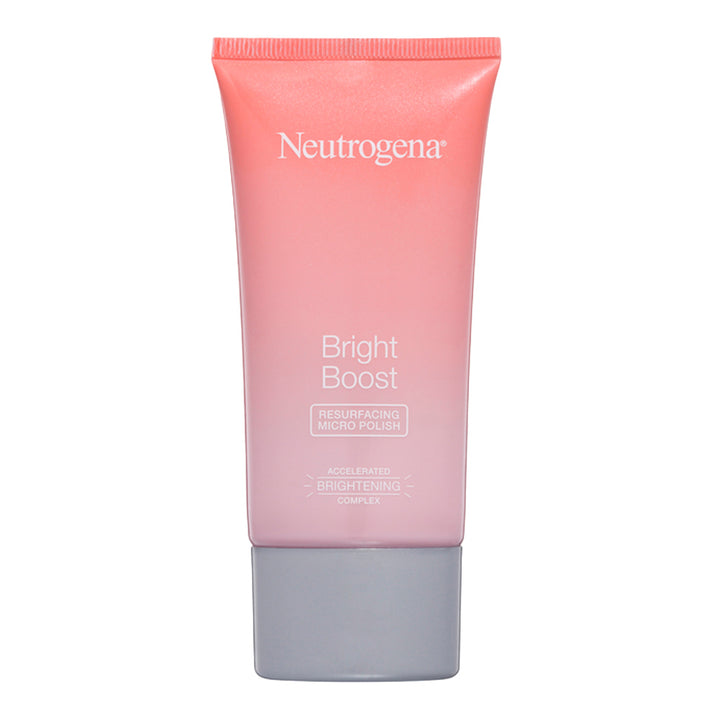 Neutrogena Bright Boost Micro Polish exfoliates dull skin with AHAs & natural polishers for smoother, brighter, radiant skin