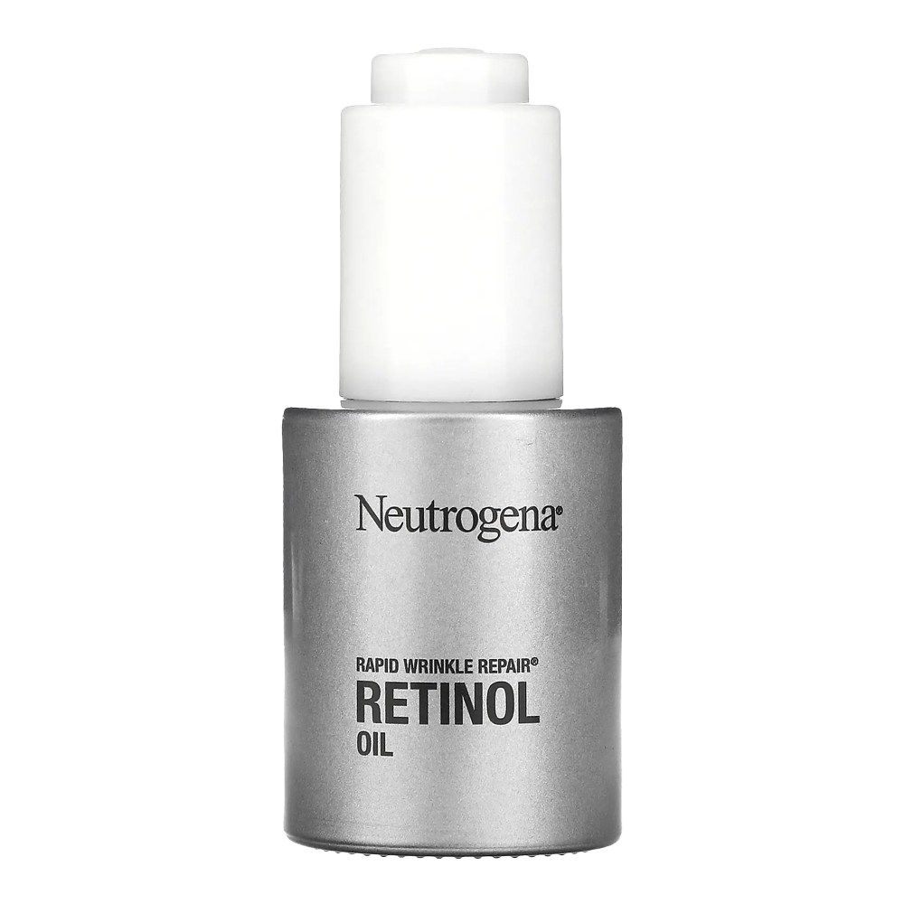 Neutrogena Retinol Oil with 0.3% pure retinol visibly smooths deep wrinkles, brightens skin and improves texture