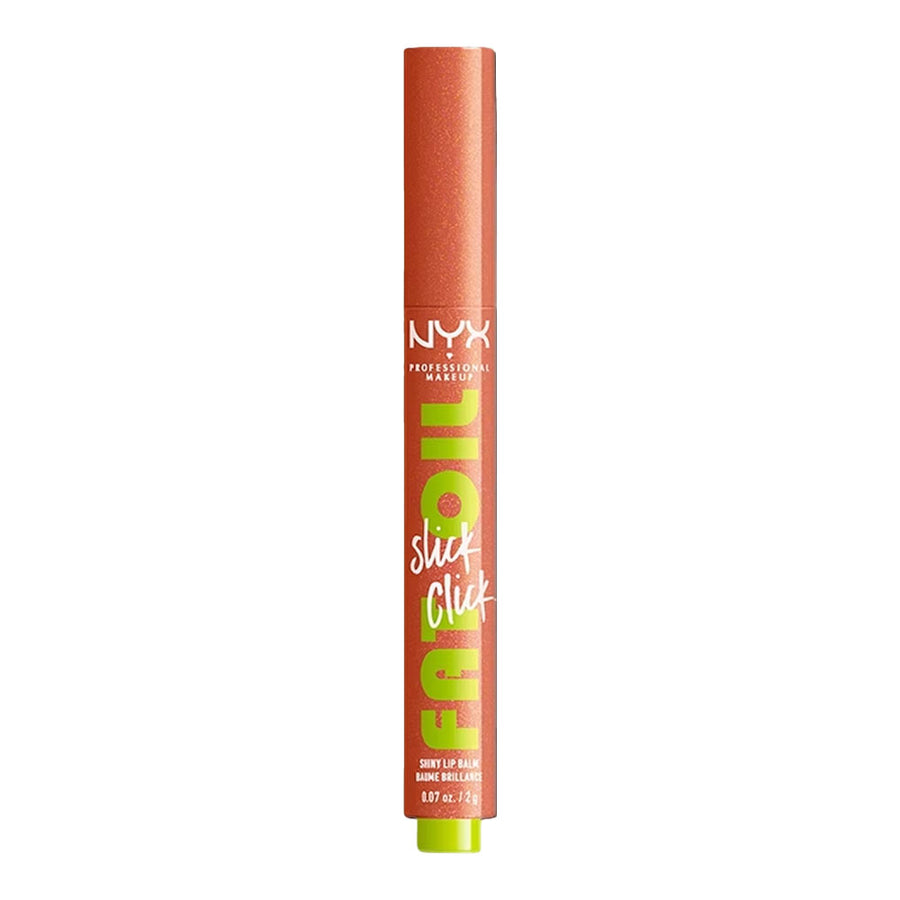 NYX Fat Oil Slick Click FOS06 Hit’s Different vegan lip balm stick, glossy balm-to-oil shine with hydration – Blush Fiji