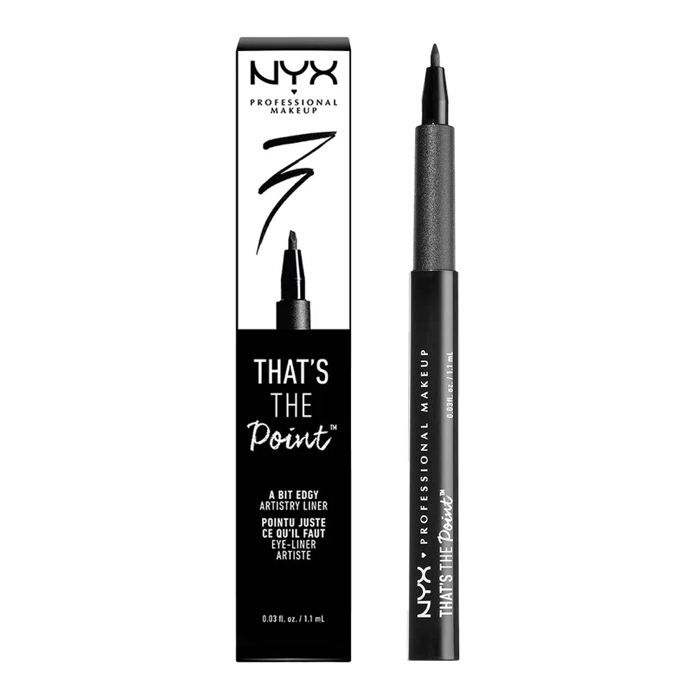 NYX That’s The Point Eyeliner TTPE03 A Bit Edgy – angled tip liquid liner for satin-matte, precise, longwear definition
