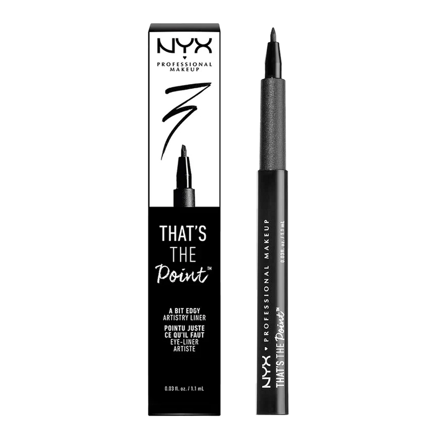 NYX That’s The Point Eyeliner TTPE03 A Bit Edgy – angled tip liquid liner for satin-matte, precise, longwear definition