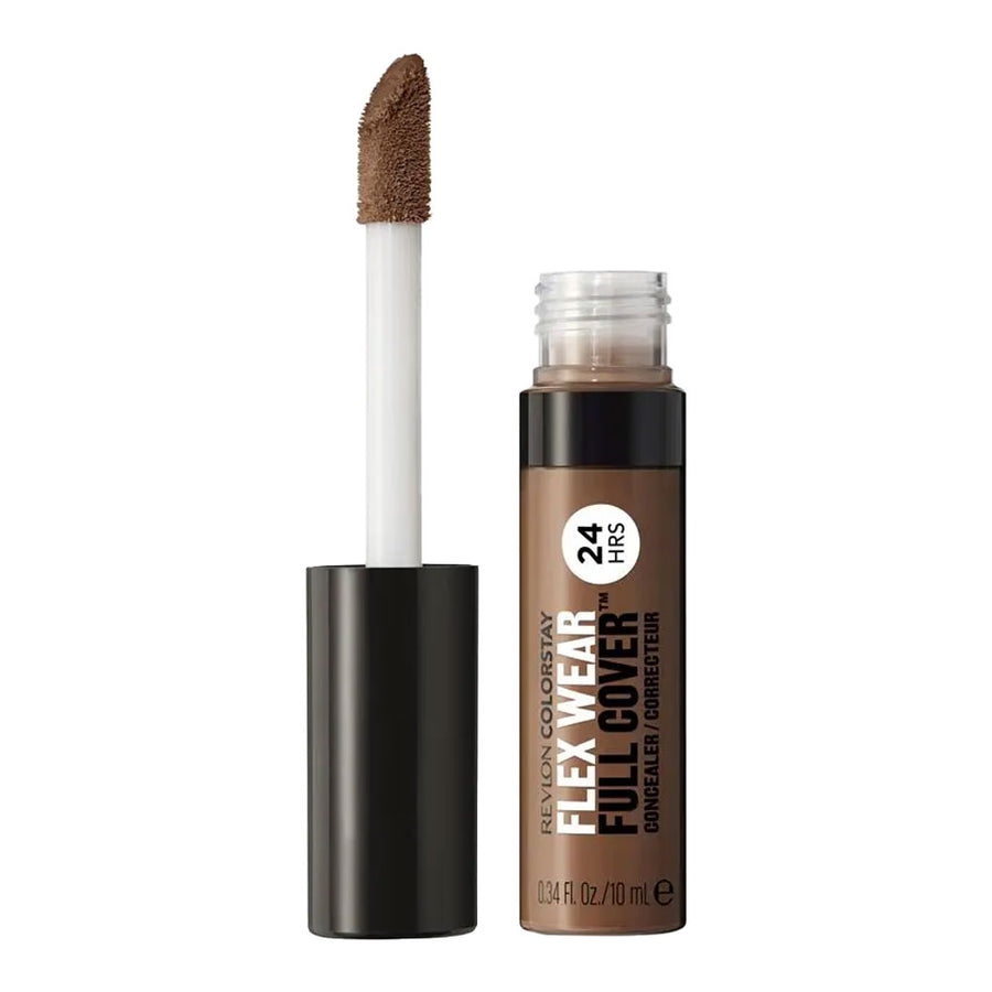 Revlon ColorStay Flex Wear Full Cover Concealer 077 Cinnamon with lightweight full coverage for deep warm skin tones