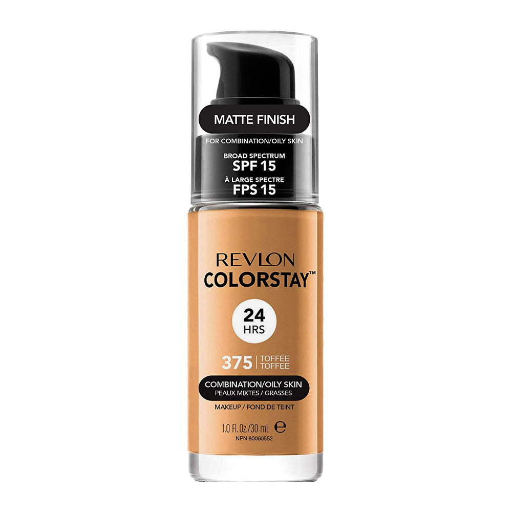 Revlon ColorStay Makeup for Combo/Oily Skin in 375 TOFFEE with SPF 15 and 24hr matte finish