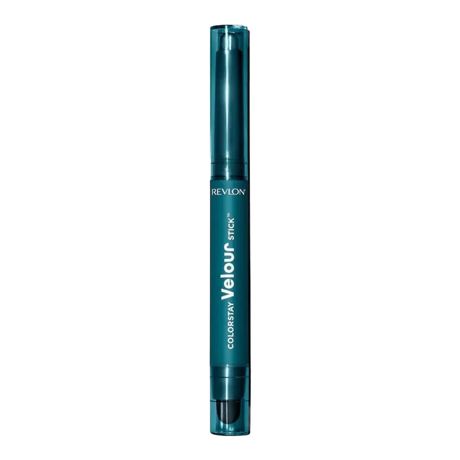 Revlon ColorStay Velour Stick Eye Shadow in PEACOCK – metallic finish, waterproof, bold pigment, smudger tip, ophthalmologist