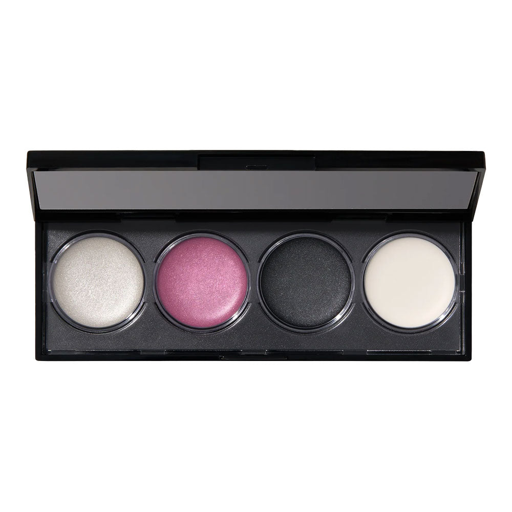 Revlon Illuminance Crème Eyeshadow Palette 711 Black Magic open compact with shimmer creams, luminous finish – Blush Fiji