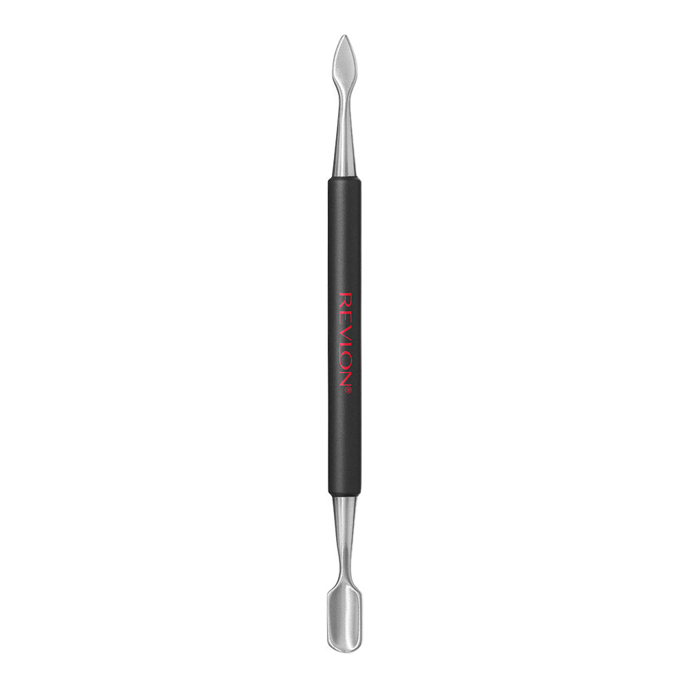 Revlon Nail Groomer – dual-ended stainless steel cuticle tool with scoop and pusher for professional nail grooming