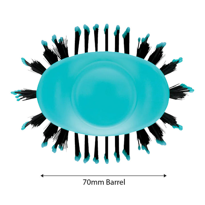 Revlon One-Step Volumiser in Mint – top view of brush barrel & venting