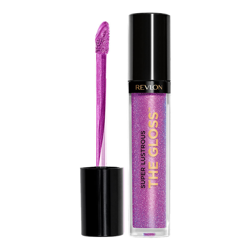 Revlon Super Lustrous The Gloss 230 Sugar Violet, high-shine lip gloss with hydrating, plush finish in a violet-toned shade