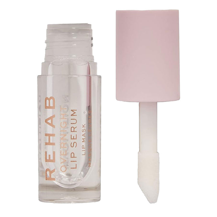 Revolution Rehab Overnight Lip Serum Clear unboxed, overnight repair, hydration, peptide serum lip care, cruelty-free – Blush Fiji