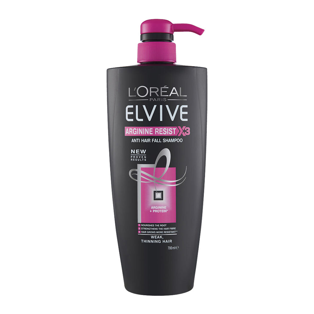 L'Oreal Elvive Arginine Resist X3 Shampoo 700ml Pump