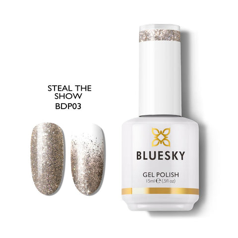 Bluesky Gel Polish Dazzling Platinum Collection 15ml BDP03 STEAL THE SHOW