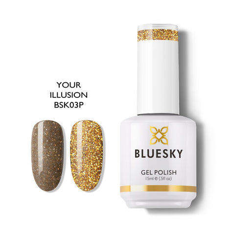 Bluesky Gel Polish Sparkle Chic Collection 15ml BSK03 YOUR ILLUSION